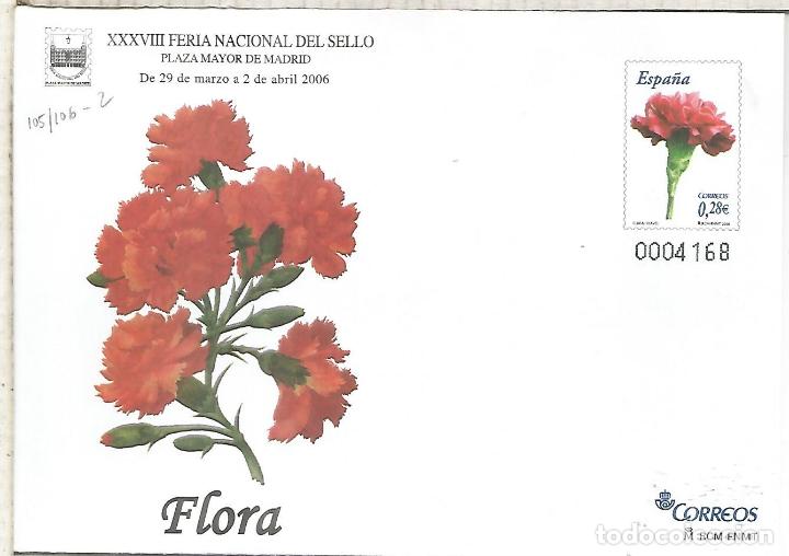 Sellos: ENTERO POSTAL FLORA FLOR FLOWER CLAVEL - Foto 1