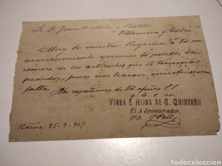 Sellos: Tarjeta Postal carta comercial - Foto 2