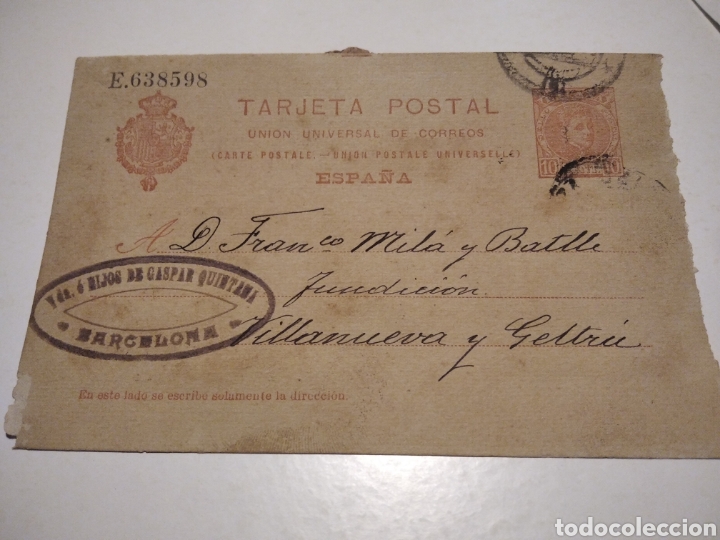 Sellos: Tarjeta Postal carta comercial - Foto 1