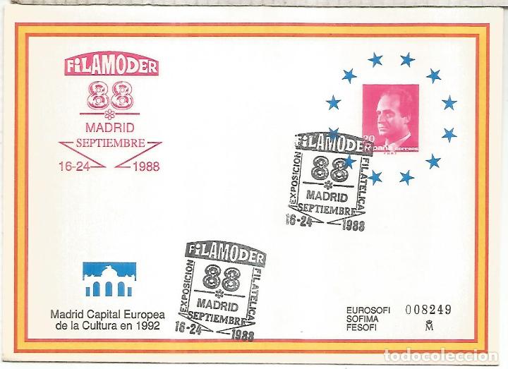 Sellos: ENTERO POSTAL FILAMODER 88 MADRID - Foto 1
