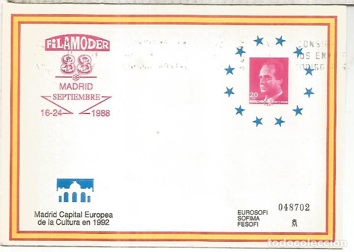 Sellos: ENTERO POSTAL FILAMODER 88 MADRID - Foto 1