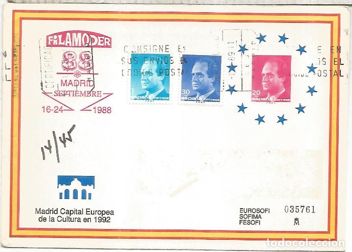 Sellos: ENTERO POSTAL FILAMODER 88 MADRID - Foto 1