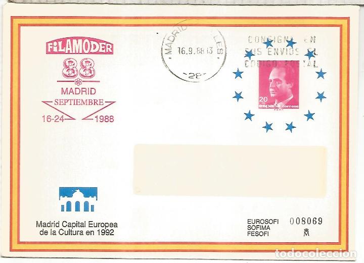 Sellos: ENTERO POSTAL FILAMODER 88 MADRID - Foto 1