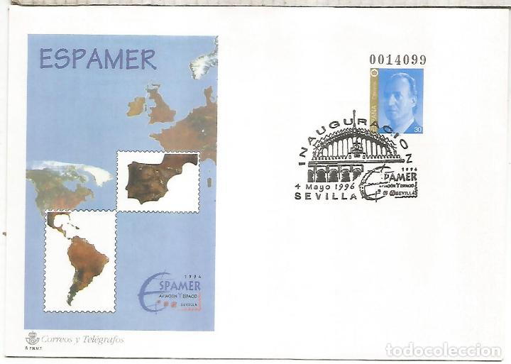 Sellos: ENTERO POSTA LESPAMER 96 CON MMAT - Foto 1