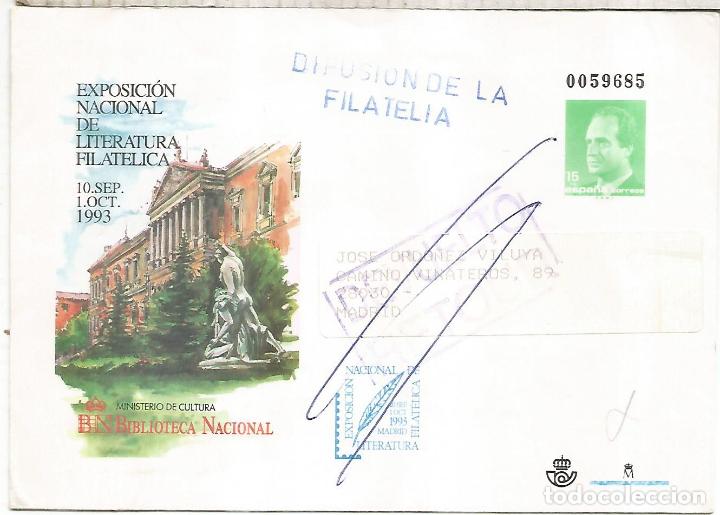 Sellos: ENTERO POSTA BIBLIOTECA NACIONAL 1993 - Foto 1