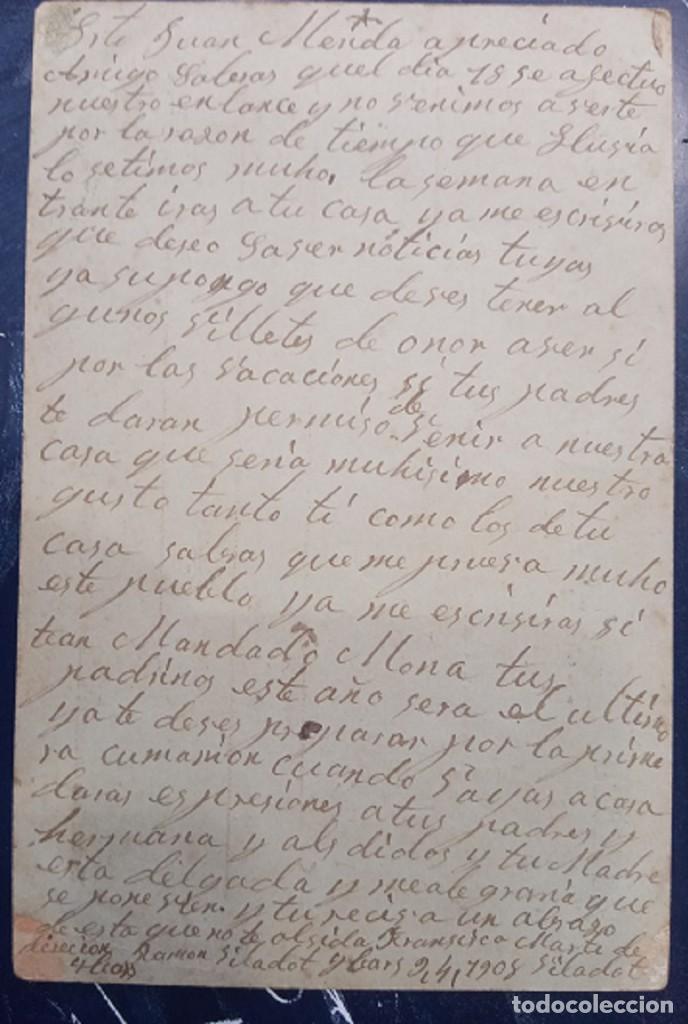 Sellos: 1908.- BELLPUIG (L&Eacute;RIDA) A SABADELL (BARCELONA). - Foto 2
