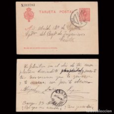 Sellos: ENTERO POSTAL 1911.ALFONSO XIII (MEDALLÓN).10C.MATASELLO BURGOS-CEUTA.EDIFIL 49. Lote 281063798