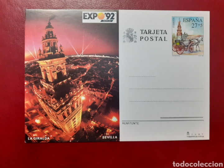 Sellos: Entero postal Sevilla la Giralda Expo 92 - Foto 1