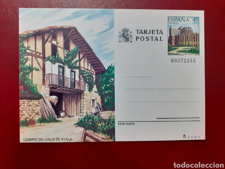 Sellos: Entero postal Alava caser&iacute;o del Valle de Ayala - Foto 1