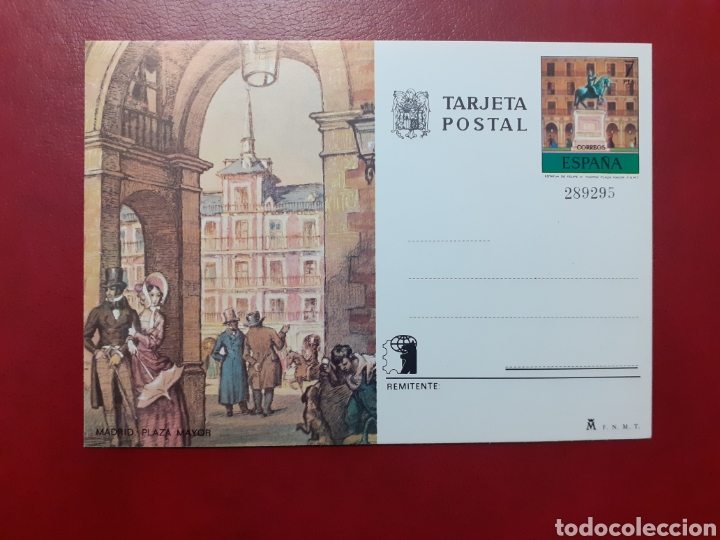 Sellos: Entero postal Madrid Plaza Mayor - Foto 1