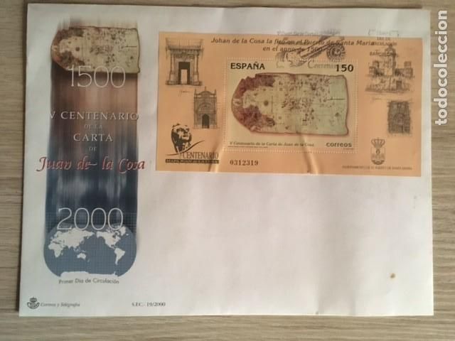 Sellos: V CENTENARIO DE LA CARTA DE JUAN DE LA COSA. - Foto 1