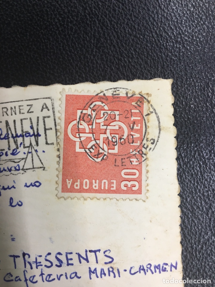 Sellos: ENTERO POSTAL CIRCULADA SUIZA. 1960 - Foto 3