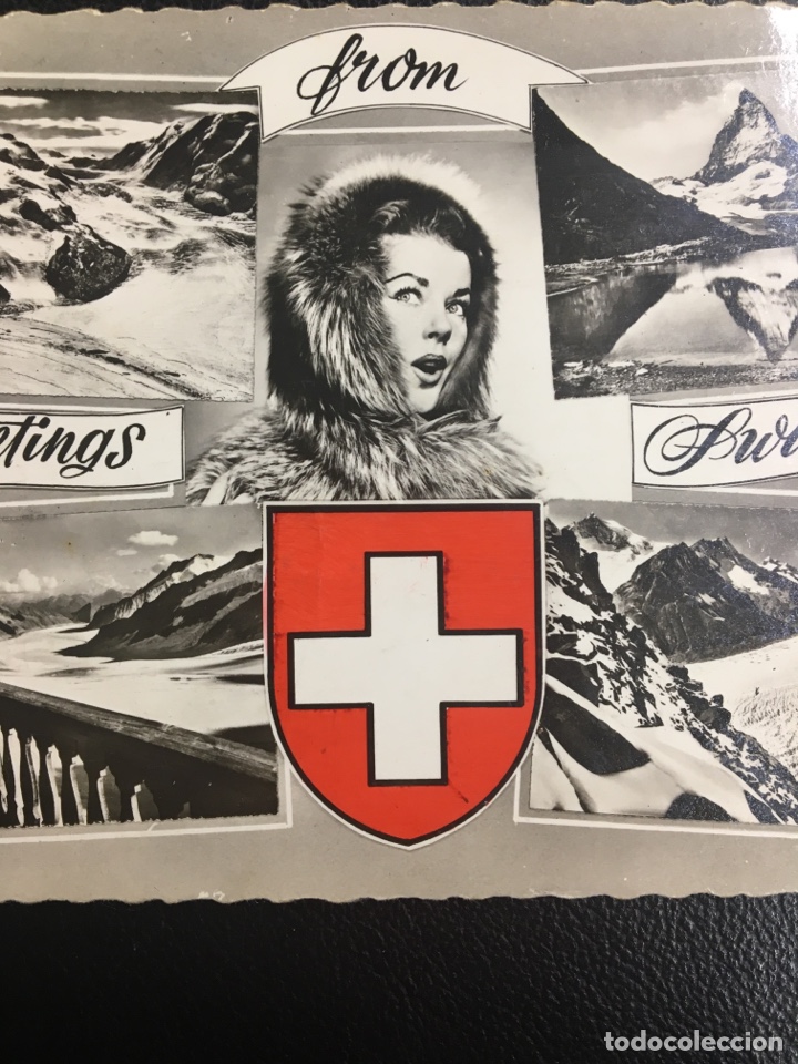 Sellos: ENTERO POSTAL CIRCULADA SUIZA. 1960 - Foto 1