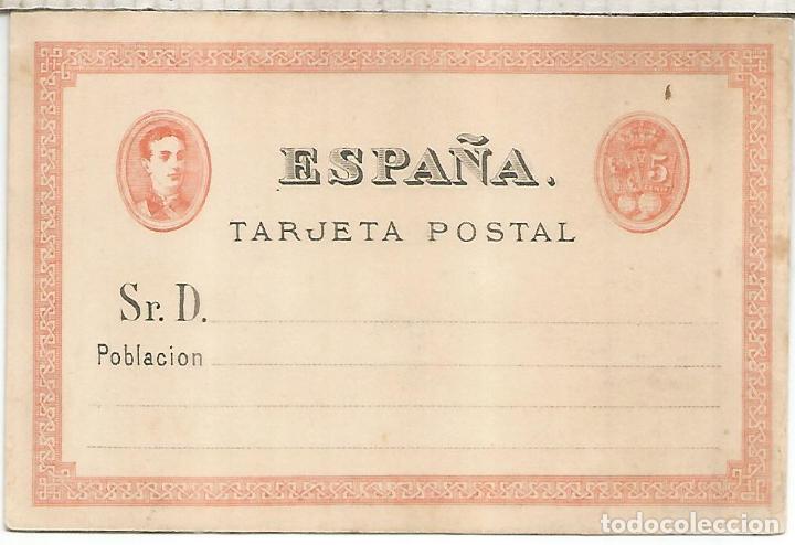 Sellos: ALFONSO XII ENTERO POSTAL NO EXPENDIDA - Foto 1