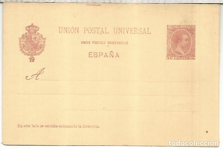 Sellos: ALFONSO XIII ENTERO POSTAL SIN CIRCULAR - Foto 1