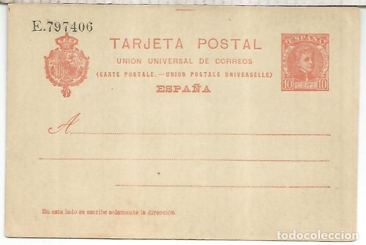 Sellos: ALFONSO XIII ENTERO POSTAL SIN CIRCULAR - Foto 1