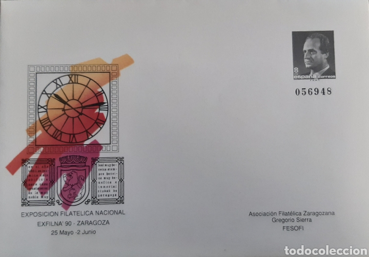 Sellos: ENTERO POSTAL , EXFILNA 90 1990 - Foto 1