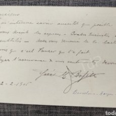 Sellos: ENTERO POSTAL JOSEP MARIA BOFILL PICHOT - 1905 METGE - BARCELONA / SANT JULIÀ DE VILATORTA. Lote 342922428