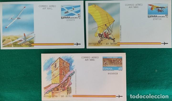 Sellos: TRES AEROGRAMAS CON SELLO IMPRESO - Foto 1