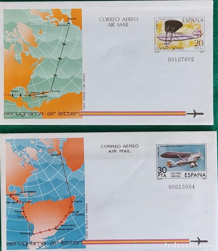 Sellos: DOS Aerogramas con sello impreso - 1982 - Foto 1