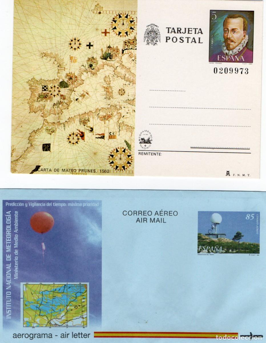 Sellos: LOTE DE ENTEROS POSTALES Y AEROGRAMAS - Foto 11