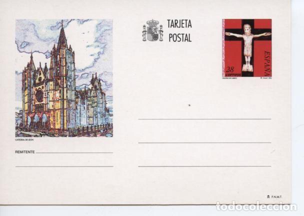Sellos: ESPA&Ntilde;A. ENTERO POSTAL: 156 - LEON CATEDRAL - Foto 1