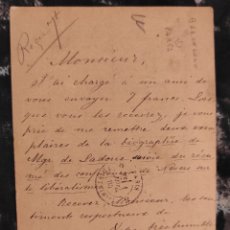 Sellos: ENTER MANUSCRIT EL PARE CLARETIÀ JAUME CLOTET I FABRÉS - NASCUT A MANRESA 1882 - BARCELONA 1898.
