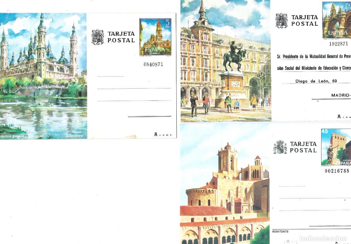 Sellos: 3 tarjetas Espa&ntilde;a - Foto 1