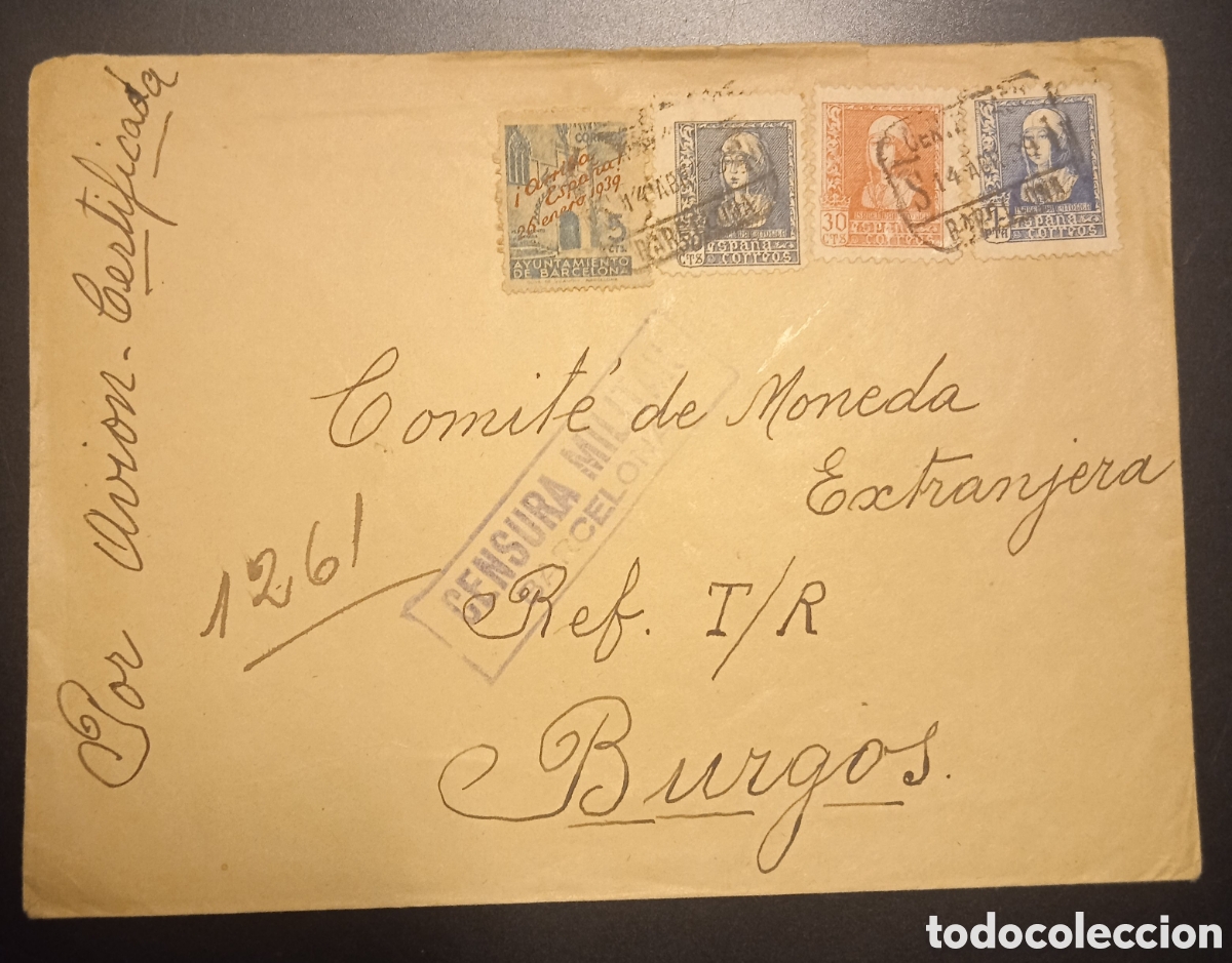 Sellos: Antiguo sobre circulado - Foto 1