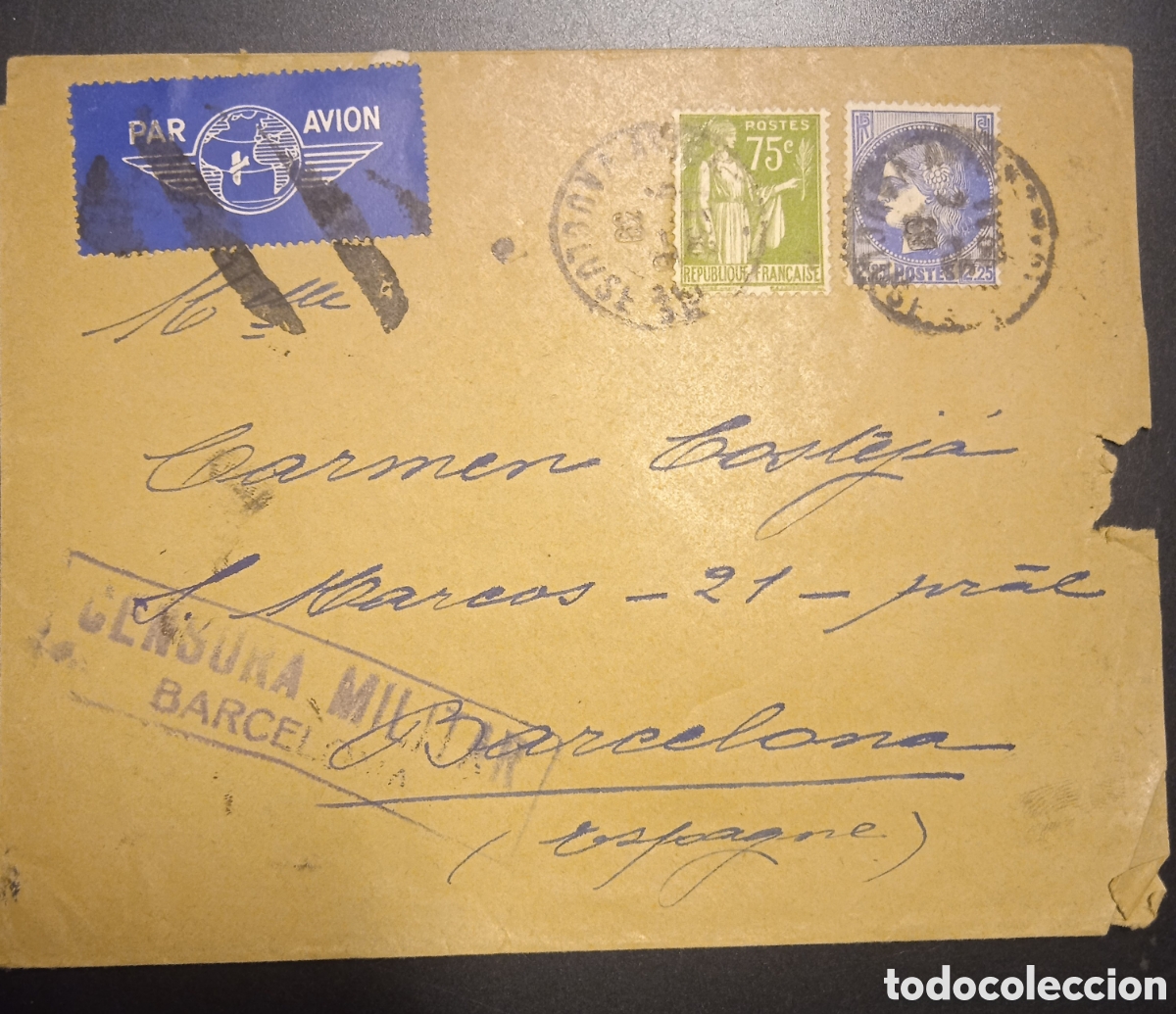 Sellos: Antiguo sobre circulado - Foto 1