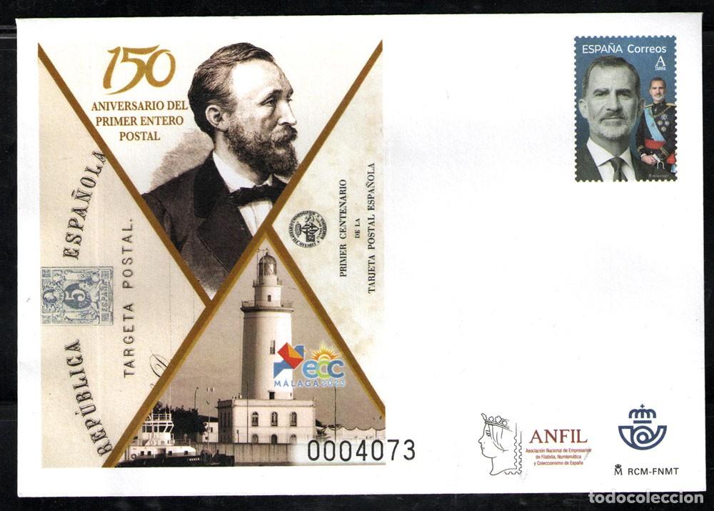 Sellos: Sobre Entero Postal N&ordm; 159. ECC 2023. M&aacute;laga - Foto 1