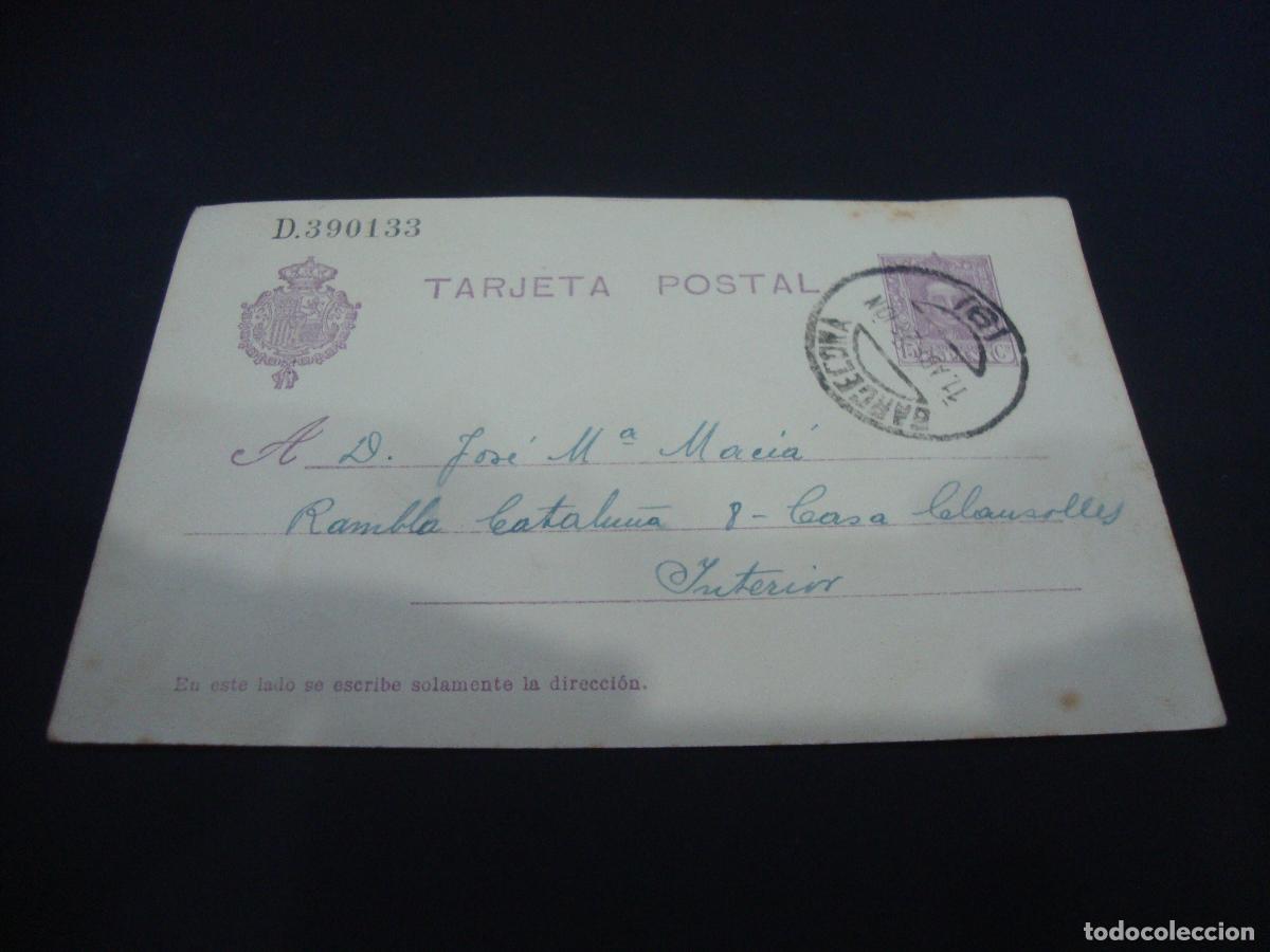 Sellos: ENTERO POSTAL TARJETA POSTAL CIRCULADA - Foto 1