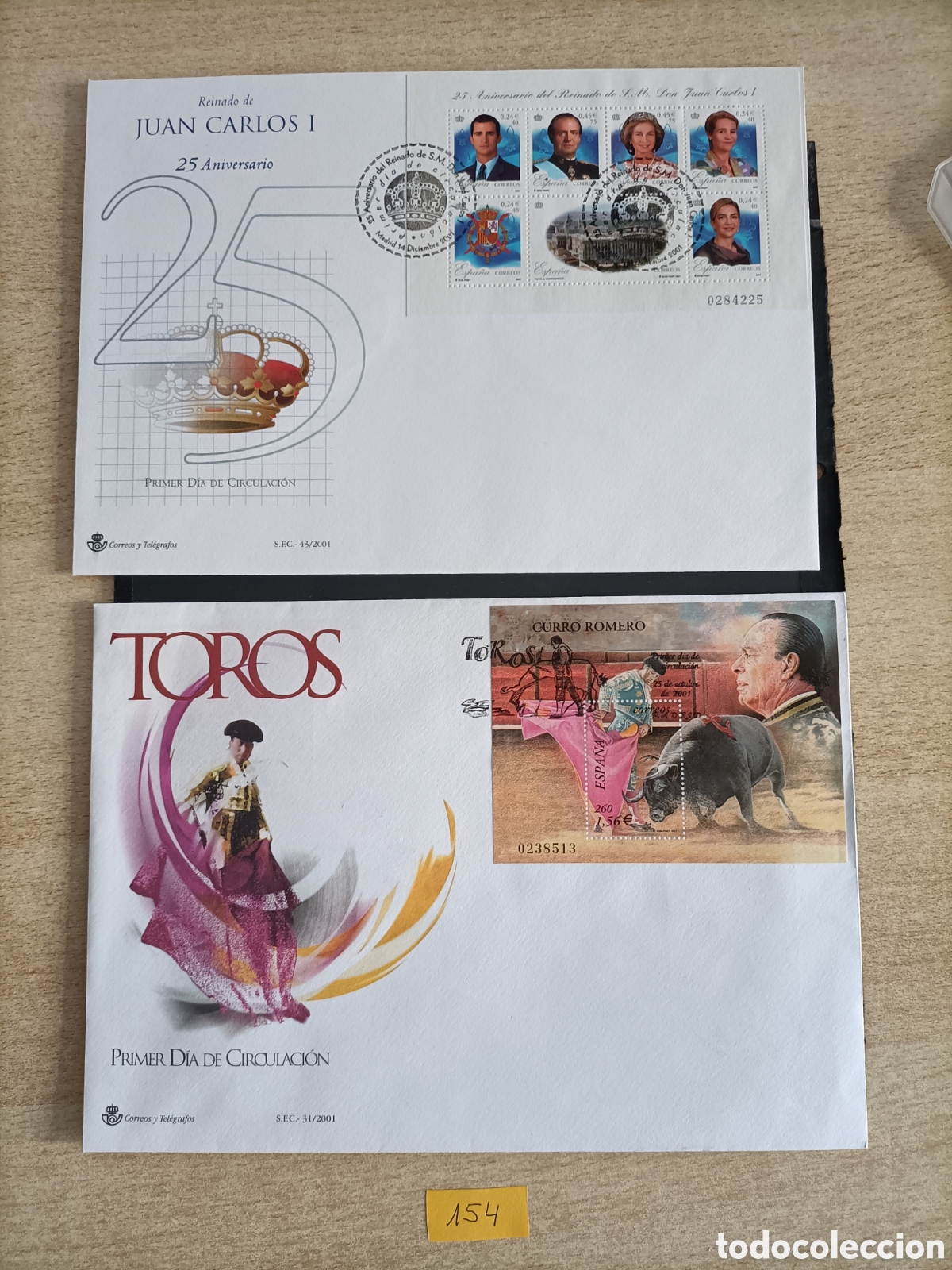 Sellos: Sobres primer d&iacute;a Espa&ntilde;a / 154 - Foto 1