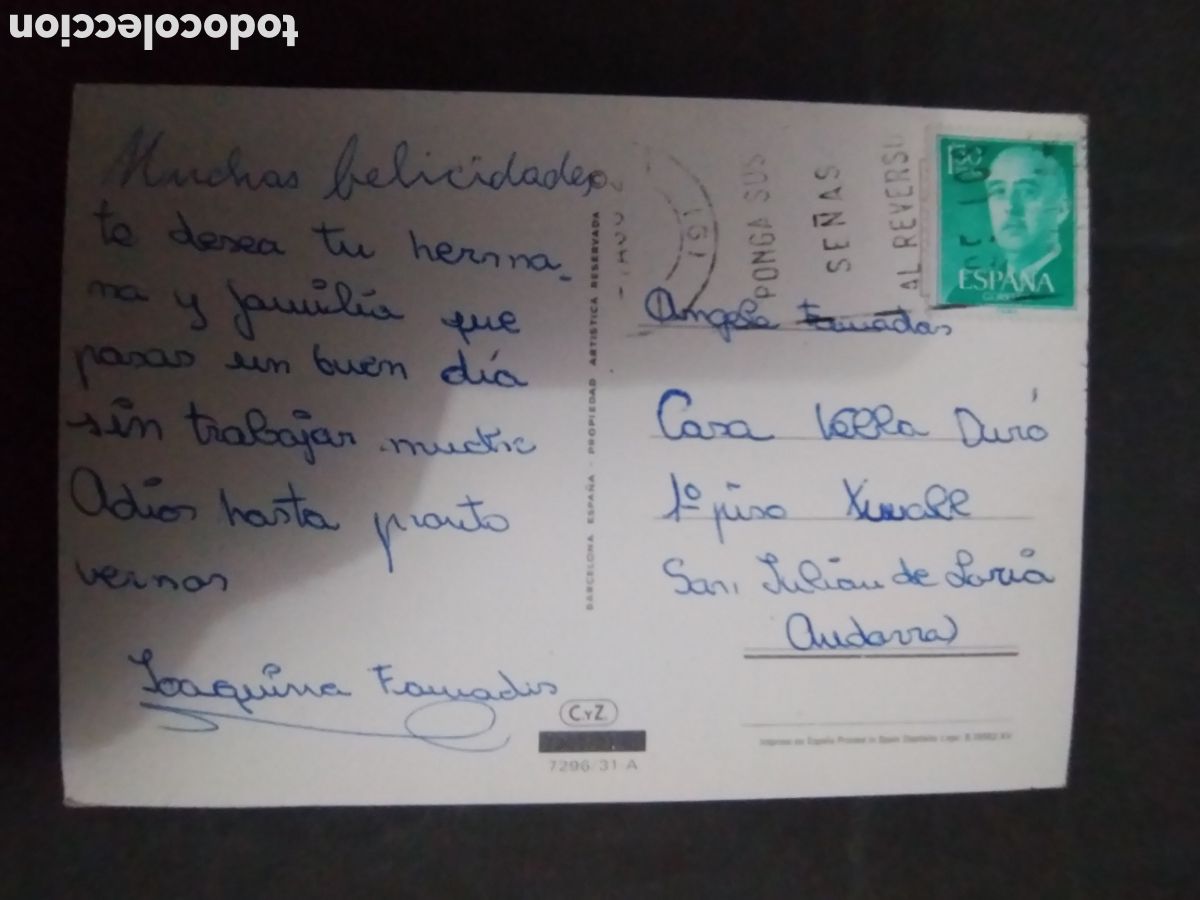 Sellos: POSTAL espa&ntilde;olas con sello a&ntilde;os 70 - Foto 1