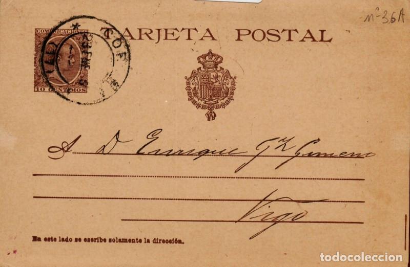 Sellos: FA4361. Entero postal de Coru&ntilde;a a Vigo - Foto 1