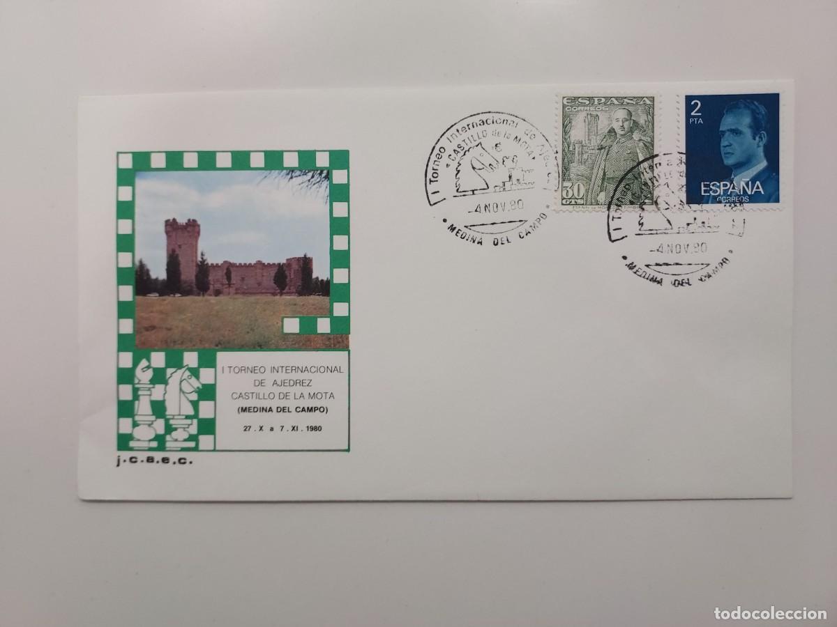 Stamps: ENTERO POSTAL I TORNEO INTERNACIONAL AJEDREZ CASTILLO DE LA MOTA MEDINA DEL CAMPO SELLO FRANCO