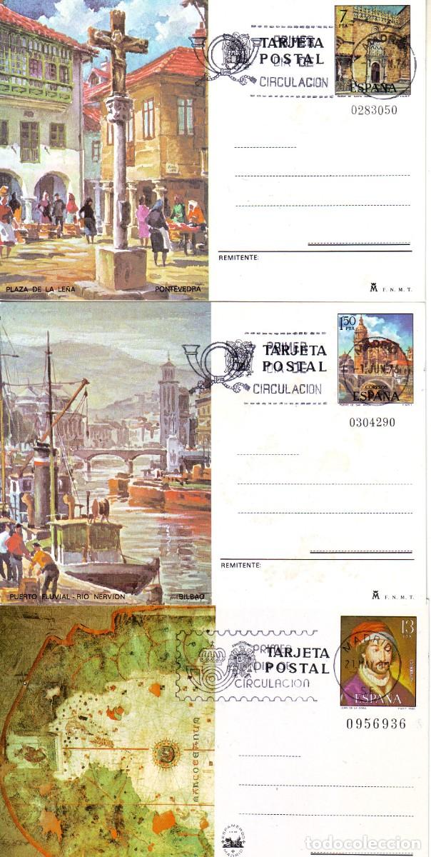 Sellos: TRES ENTEROS POSTALES A - Foto 1