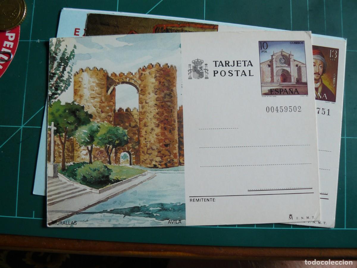 Stamps: Entero postal - Murallas de Avila con sello incorporado