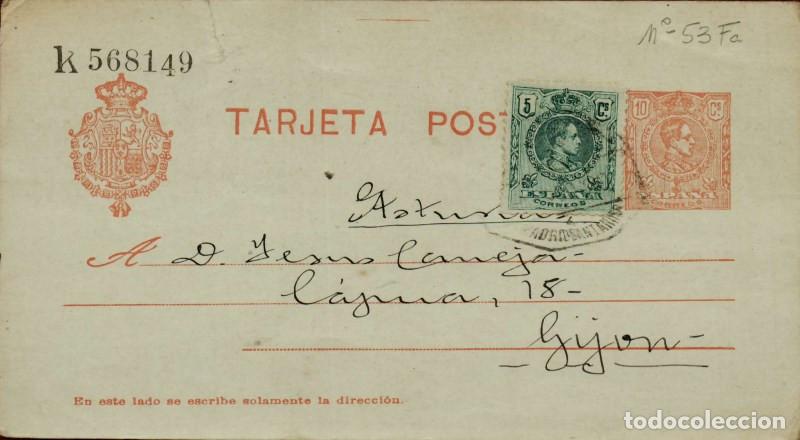 Sellos: FA4441. Entero postal dirigido a Gijon - Foto 1