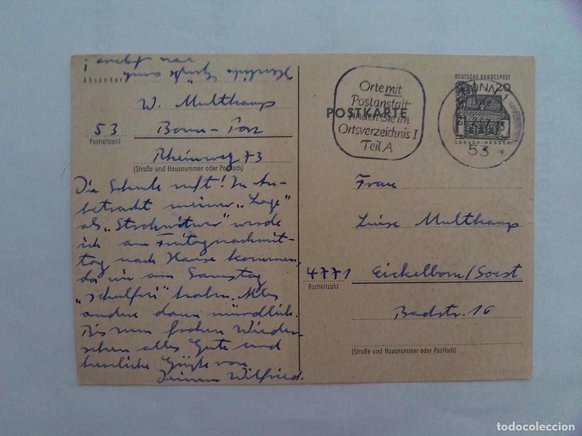 Francobolli: (2)POSTKARTE ALEMANIA CIRCULADO 1967