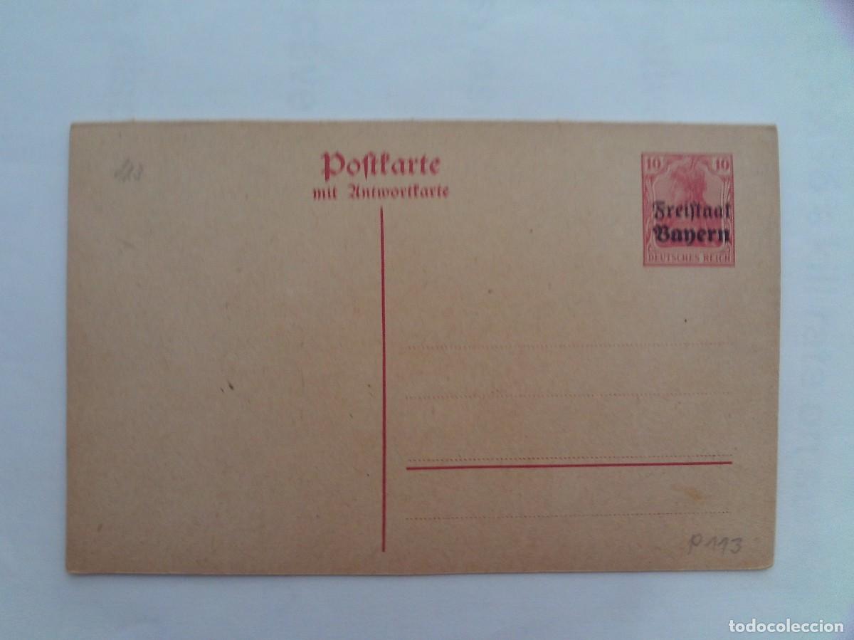 Francobolli: (2)POFTKARTE DE BAYERN ALEMANIA SOBRECARGADO NUEVO S/C