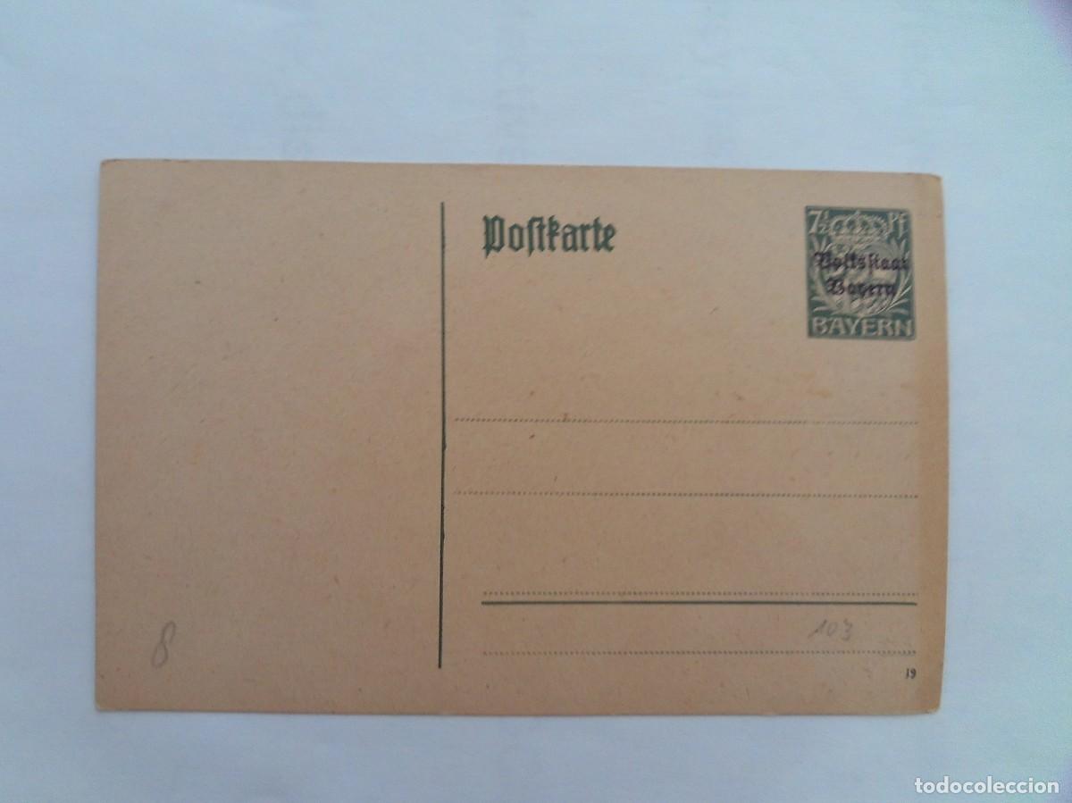 Sellos: (2)POFTKARTE DE BAYERN ALEMANIA SOBRECARGADO NUEVO S/C