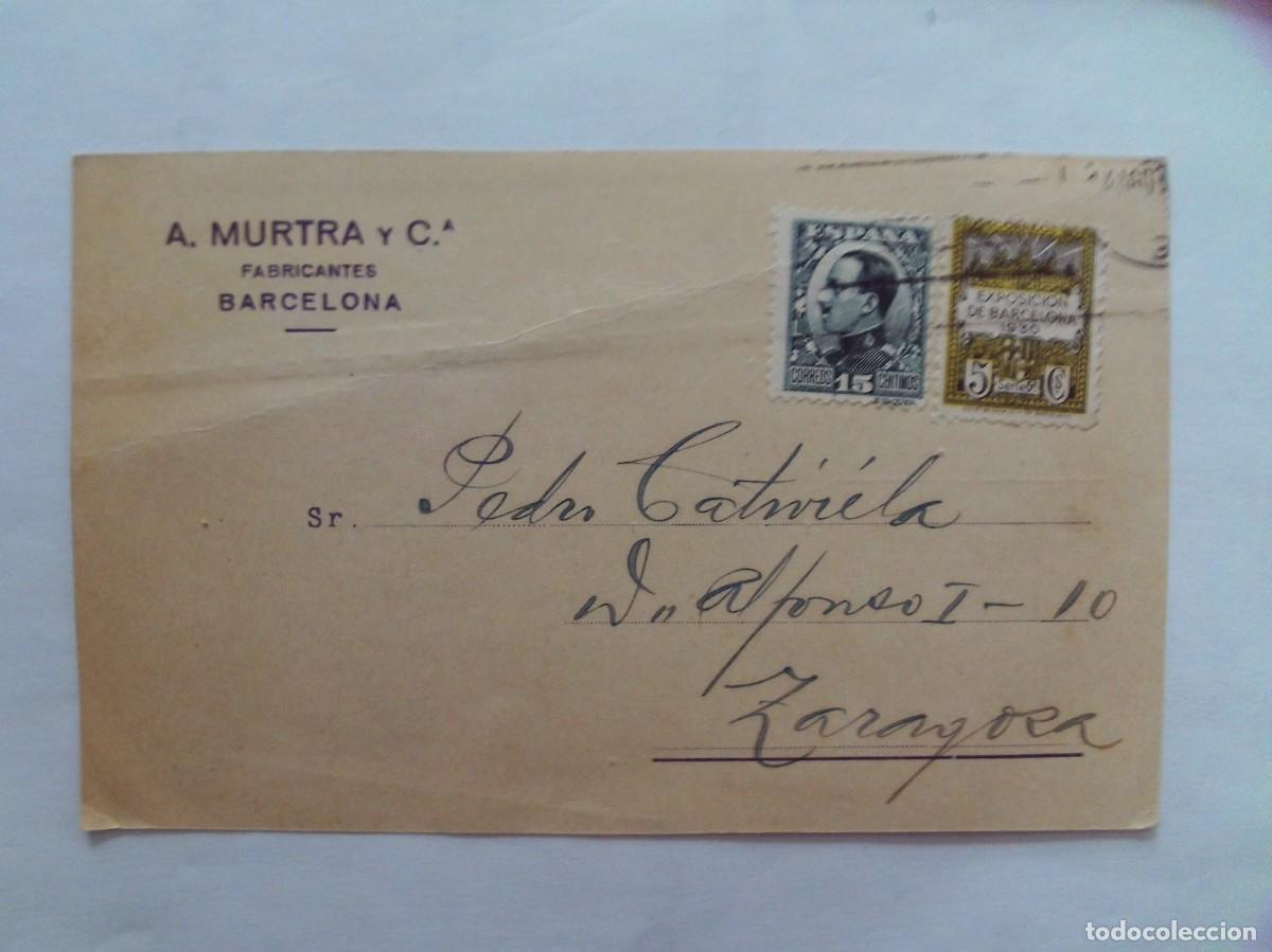 Sellos: (1-6)ENTERO POSTAL DESDE BARCEONA 1931 CIRCULADA