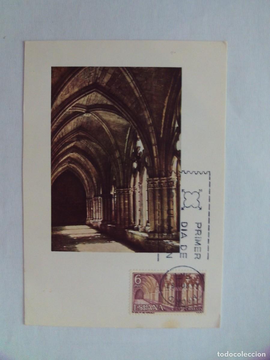 Stamps: EPPD5 ENTERO POSTAL DEL PRIMER D&Iacute;A MUY ESCASOS MONASTERIO DE STA. M&ordf; DE VERUELA 1967