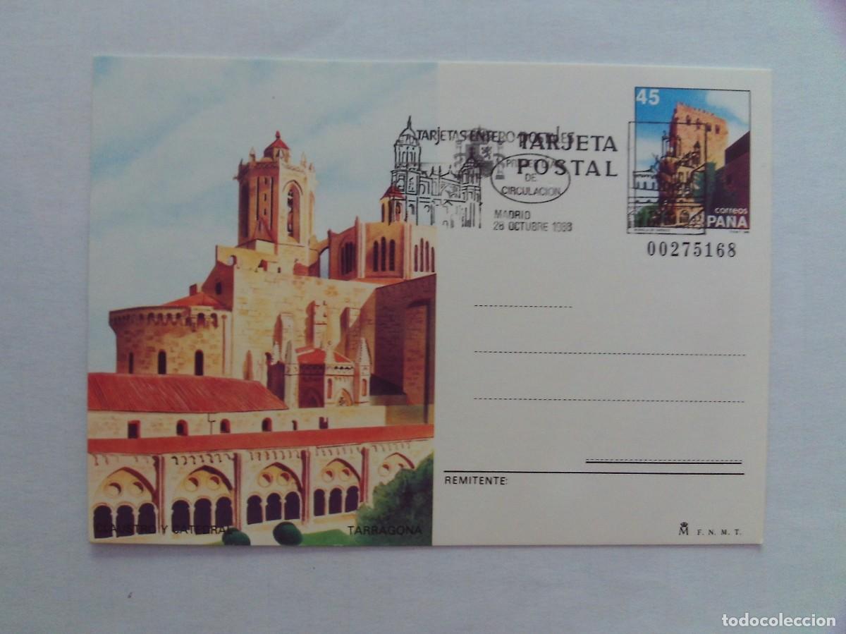 Stamps: EPPD9 ENTERO POSTAL DEL PRIMER D&Iacute;A MUY ESCASOS MURALLA DE TARRACO 1988