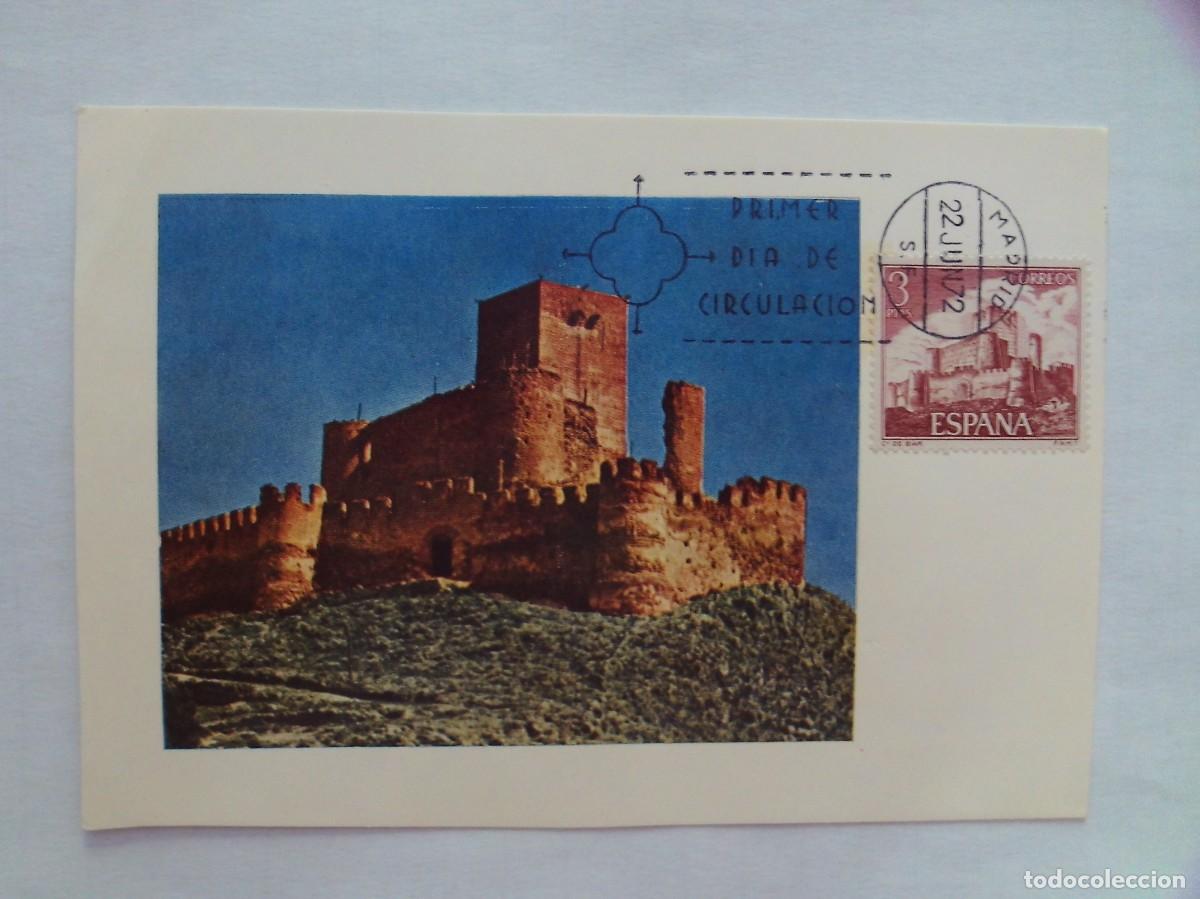 Stamps: EPPD20 ENTERO POSTAL DEL PRIMER D&Iacute;A MUY ESCASOS CASTILLO DE BIAR 1972