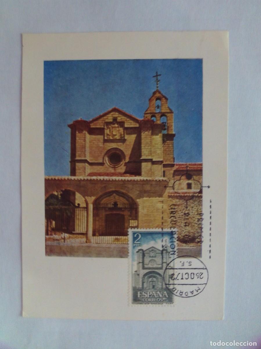 Stamps: EPPD21 ENTERO POSTAL DEL PRIMER D&Iacute;A MUY ESCASOS MONASTERIO DE STO. TOM&Aacute;S, AVILA 1972