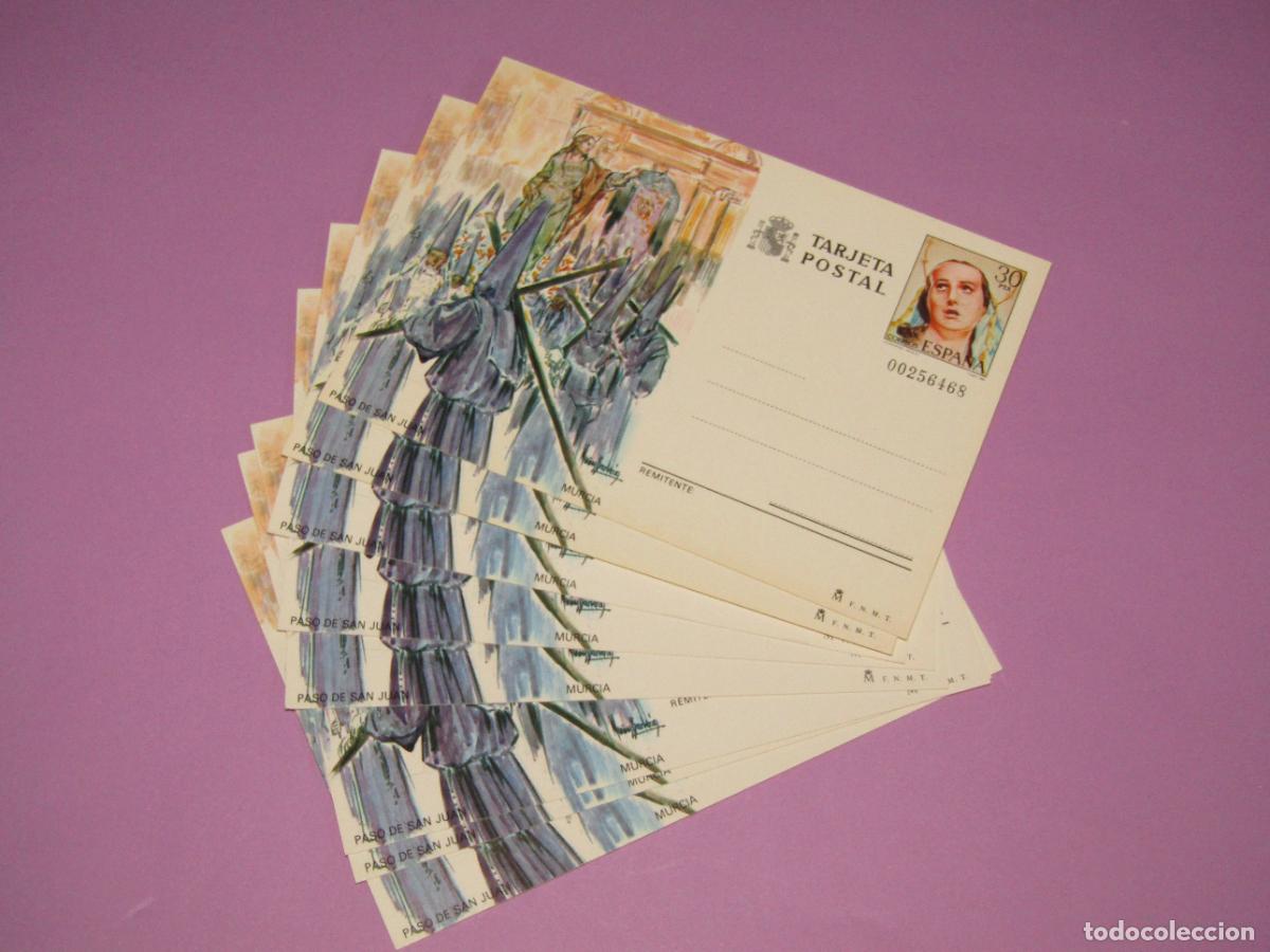 Stamps: Lote de 8 Entero Postales PASO DE SAN JUAN de Murcia
