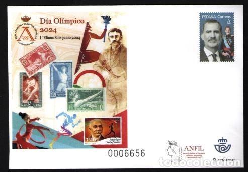 Selos: Sobre Entero Postal n&ordm; 161. D&iacute;a Ol&iacute;mpico 2024