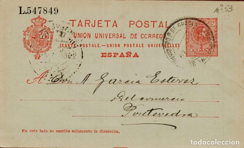 Sellos: FA4726. Tarjeta postal dirigida a Pontevedra - Foto 1